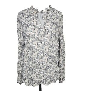 United Colors Of Benetton Women's Tie-Front Banded Bottom Blouse Top Small S